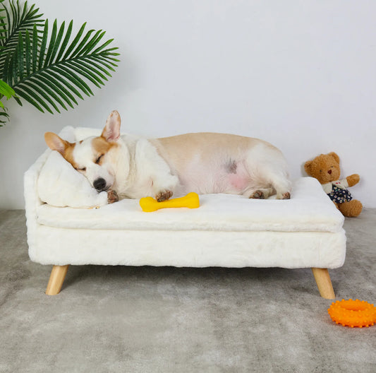 Elevated Comfort: Nordic Pet Stool Bed