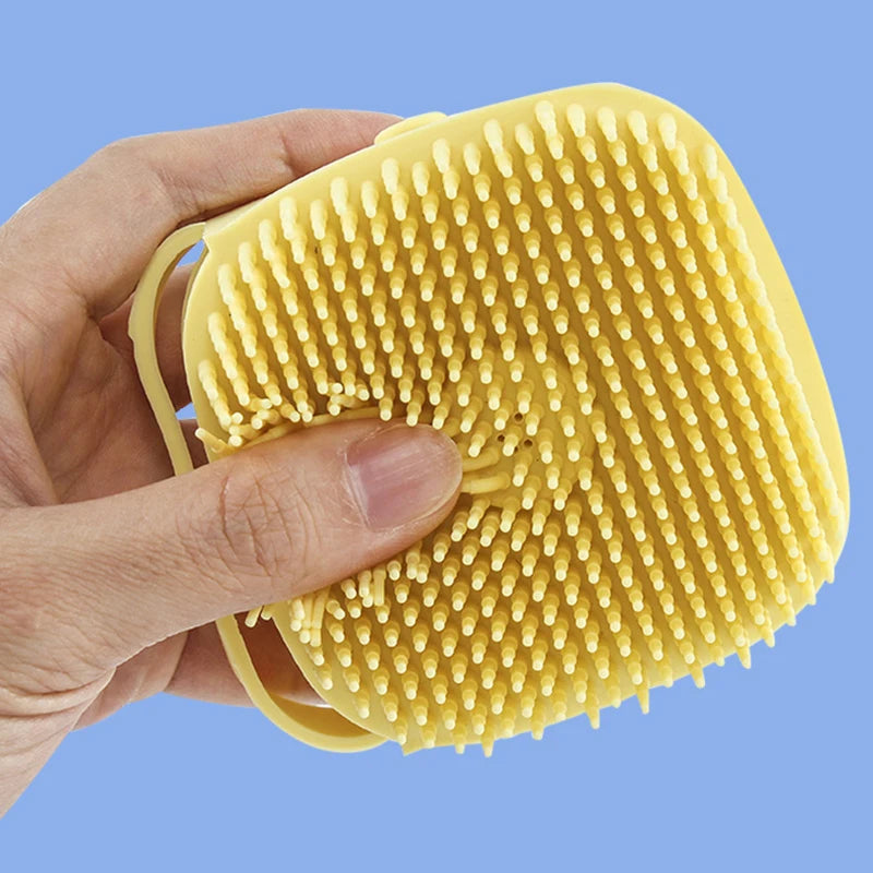 Bath Brush - Silicone Shampoo Dispenser