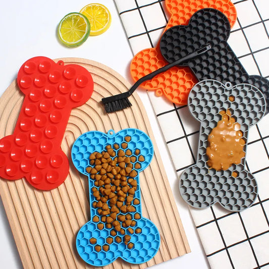 Silicone Lick Mats - Bones